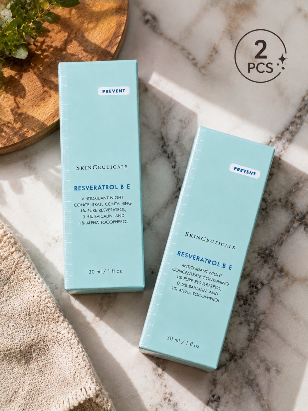 SkinCeuticals Resveratrol B E Serum - 2 Pcs